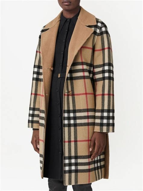 parkas burberry femme|Burberry check wool coats.